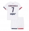 Paris Saint-Germain Khvicha Kvaratskhelia #7 Uit tenue Kids 2025-26 Korte Mouwen (+ broek)