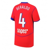 Paris Saint-Germain Lucas Beraldo #4 Derde tenue 2025-26 Korte Mouwen