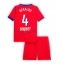 Paris Saint-Germain Lucas Beraldo #4 Derde tenue Kids 2025-26 Korte Mouwen (+ broek)