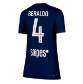 Paris Saint-Germain Lucas Beraldo #4 Thuis tenue Dames 2025-26 Korte Mouwen