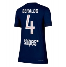 Paris Saint-Germain Lucas Beraldo #4 Thuis tenue Dames 2025-26 Korte Mouwen