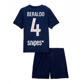 Paris Saint-Germain Lucas Beraldo #4 Thuis tenue Kids 2025-26 Korte Mouwen (+ broek)