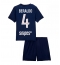 Paris Saint-Germain Lucas Beraldo #4 Thuis tenue Kids 2025-26 Korte Mouwen (+ broek)