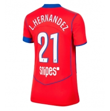 Paris Saint-Germain Lucas Hernandez #21 Derde tenue Dames 2025-26 Korte Mouwen
