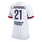 Paris Saint-Germain Lucas Hernandez #21 Uit tenue Dames 2025-26 Korte Mouwen