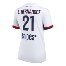 Paris Saint-Germain Lucas Hernandez #21 Uit tenue Dames 2025-26 Korte Mouwen