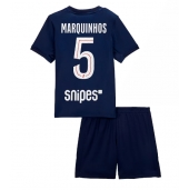 Paris Saint-Germain Marquinhos #5 Thuis tenue Kids 2025-26 Korte Mouwen (+ broek)