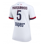 Paris Saint-Germain Marquinhos #5 Uit tenue Dames 2025-26 Korte Mouwen