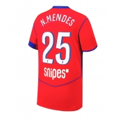 Paris Saint-Germain Nuno Mendes #25 Derde tenue 2025-26 Korte Mouwen