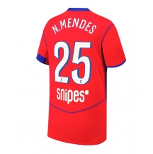 Paris Saint-Germain Nuno Mendes #25 Derde tenue 2025-26 Korte Mouwen