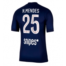 Paris Saint-Germain Nuno Mendes #25 Thuis tenue 2025-26 Korte Mouwen