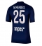 Paris Saint-Germain Nuno Mendes #25 Thuis tenue 2025-26 Korte Mouwen