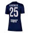 Paris Saint-Germain Nuno Mendes #25 Thuis tenue Dames 2025-26 Korte Mouwen