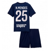 Paris Saint-Germain Nuno Mendes #25 Thuis tenue Kids 2025-26 Korte Mouwen (+ broek)