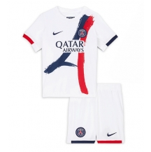 Paris Saint-Germain Uit tenue Kids 2025-26 Korte Mouwen (+ broek)