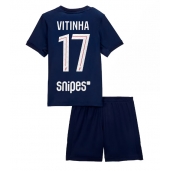 Paris Saint-Germain Vitinha #17 Thuis tenue Kids 2025-26 Korte Mouwen (+ broek)