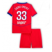 Paris Saint-Germain Warren Zaire-Emery #33 Derde tenue Kids 2025-26 Korte Mouwen (+ broek)