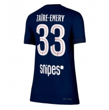 Paris Saint-Germain Warren Zaire-Emery #33 Thuis tenue Dames 2025-26 Korte Mouwen