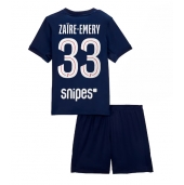 Paris Saint-Germain Warren Zaire-Emery #33 Thuis tenue Kids 2025-26 Korte Mouwen (+ broek)
