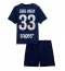 Paris Saint-Germain Warren Zaire-Emery #33 Thuis tenue Kids 2025-26 Korte Mouwen (+ broek)