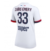 Paris Saint-Germain Warren Zaire-Emery #33 Uit tenue Dames 2025-26 Korte Mouwen