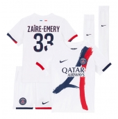 Paris Saint-Germain Warren Zaire-Emery #33 Uit tenue Kids 2025-26 Korte Mouwen (+ broek)