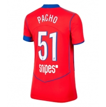 Paris Saint-Germain Willian Pacho #51 Derde tenue Dames 2025-26 Korte Mouwen