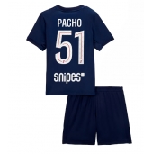 Paris Saint-Germain Willian Pacho #51 Thuis tenue Kids 2025-26 Korte Mouwen (+ broek)