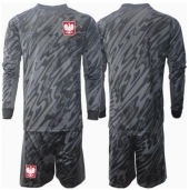 Polen Keeper Uit tenue Kids EK 2024 Lange Mouwen (+ broek)
