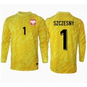 Polen Wojciech Szczesny #1 Keeper Thuis tenue EK 2024 Lange Mouwen
