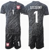 Polen Wojciech Szczesny #1 Keeper Uit tenue Kids EK 2024 Korte Mouwen (+ broek)
