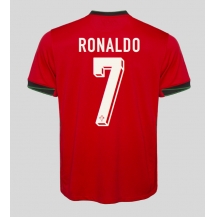 Portugal Cristiano Ronaldo #7 Thuis tenue EK 2024 Korte Mouwen