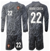 Portugal Diogo Costa #22 Keeper Uit tenue Kids EK 2024 Lange Mouwen (+ broek)