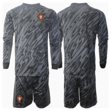 Portugal Keeper Uit tenue Kids EK 2024 Lange Mouwen (+ broek)