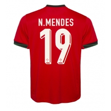 Portugal Nuno Mendes #19 Thuis tenue EK 2024 Korte Mouwen
