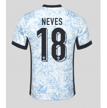 Portugal Ruben Neves #18 Uit tenue EK 2024 Korte Mouwen