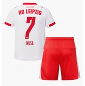 RB Leipzig Antonio Nusa #7 Thuis tenue Kids 2025-26 Korte Mouwen (+ broek)