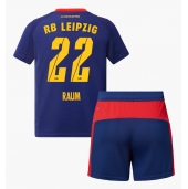 RB Leipzig David Raum #22 Uit tenue Kids 2025-26 Korte Mouwen (+ broek)
