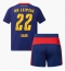 RB Leipzig David Raum #22 Uit tenue Kids 2025-26 Korte Mouwen (+ broek)