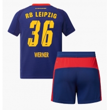 RB Leipzig Timo Werner #36 Uit tenue Kids 2025-26 Korte Mouwen (+ broek)