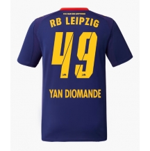 RB Leipzig Yan Diomande #49 Uit tenue 2025-26 Korte Mouwen