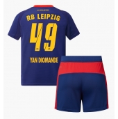 RB Leipzig Yan Diomande #49 Uit tenue Kids 2025-26 Korte Mouwen (+ broek)