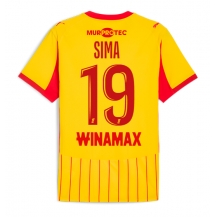 RC Lens Abdallah Sima #19 Thuis tenue 2025-26 Korte Mouwen