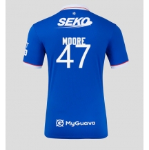 Rangers Mikey Moore #47 Thuis tenue 2025-26 Korte Mouwen