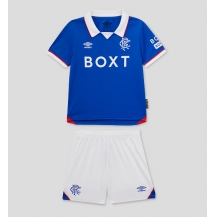 Rangers Thuis tenue Kids 2025-26 Korte Mouwen (+ broek)