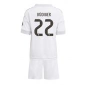 Real Madrid Antonio Rudiger #22 Thuis tenue Kids 2025-26 Korte Mouwen (+ broek)