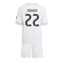 Real Madrid Antonio Rudiger #22 Thuis tenue Kids 2025-26 Korte Mouwen (+ broek)