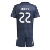 Real Madrid Antonio Rudiger #22 Uit tenue Kids 2025-26 Korte Mouwen (+ broek)