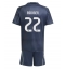 Real Madrid Antonio Rudiger #22 Uit tenue Kids 2025-26 Korte Mouwen (+ broek)