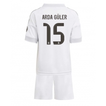 Real Madrid Arda Guler #15 Thuis tenue Kids 2025-26 Korte Mouwen (+ broek)